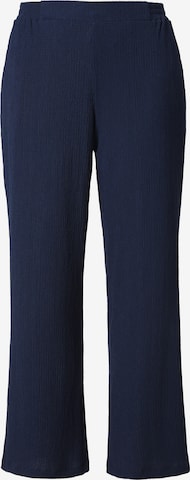 Ulla Popken Wide Leg Hose in Blau: Vorderseite