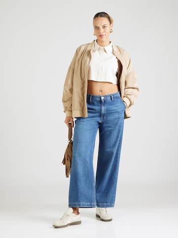 ONLY Carmakoma Wide Leg Jeans 'CARCOMET' in Blau
