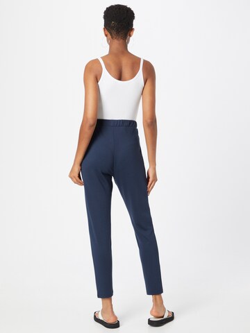 NÜMPH Regular Pleat-Front Pants 'BAYO' in Blue