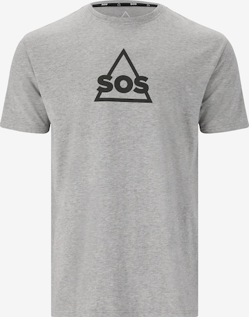 SOS Shirt in Grau: predná strana