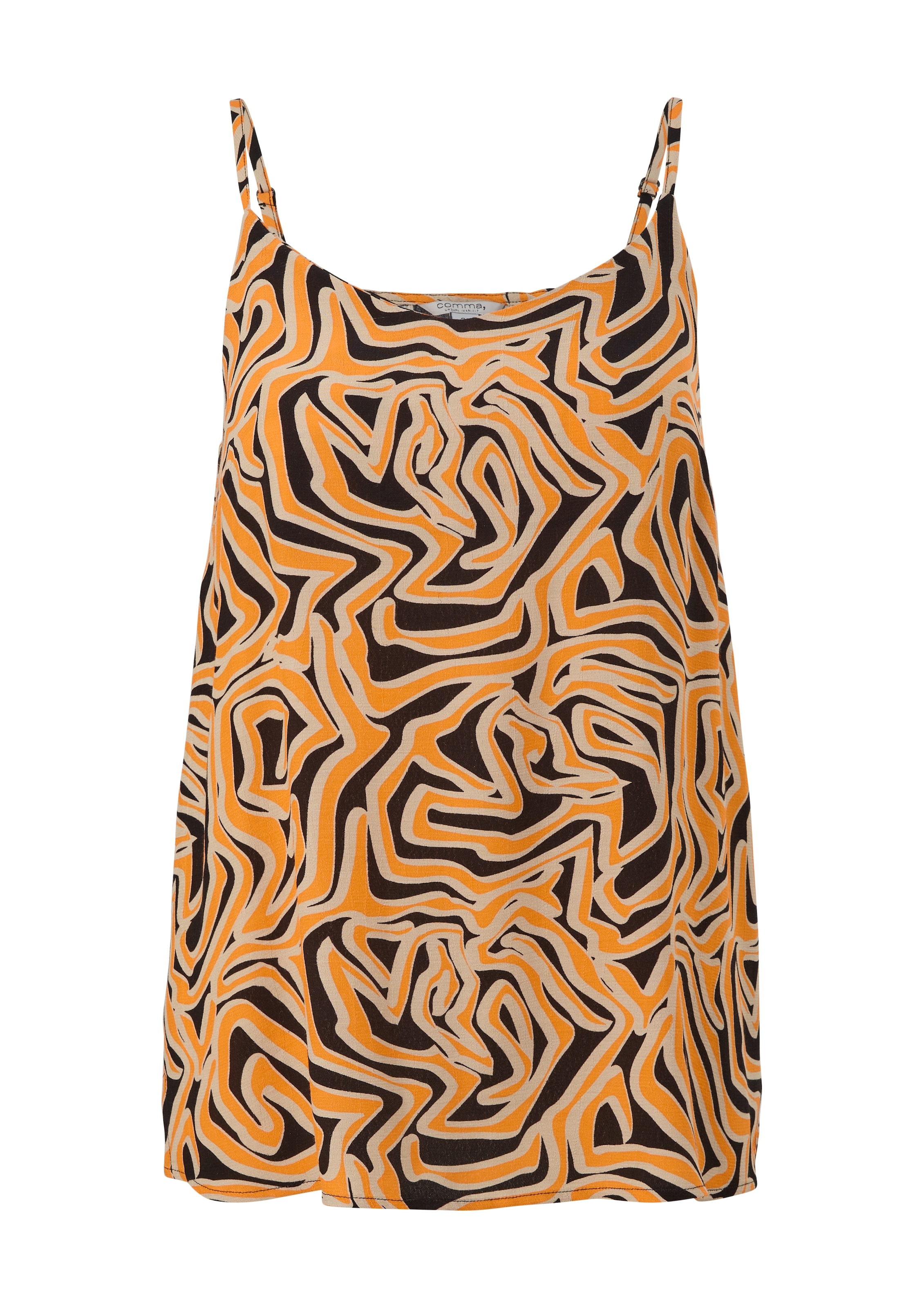comma casual identity Top in Orange: front