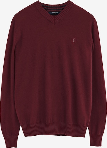Polo Club Pullover ' RIGBY' in Rot: Vorderseite