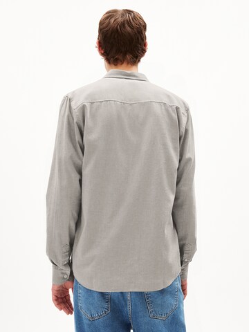 ARMEDANGELS Button Up Shirt 'QUAASA' in Grey