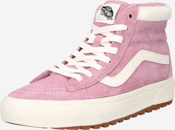 VANS - Sapatilhas altas em rosa: frente