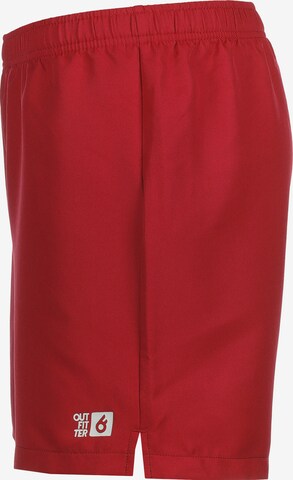 OUTFITTER Loosefit Sportbroek 'OCEAN FABRICS TAHI' in Rood