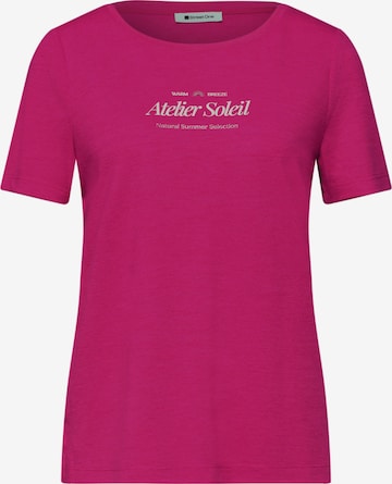 T-shirt STREET ONE en rose : devant