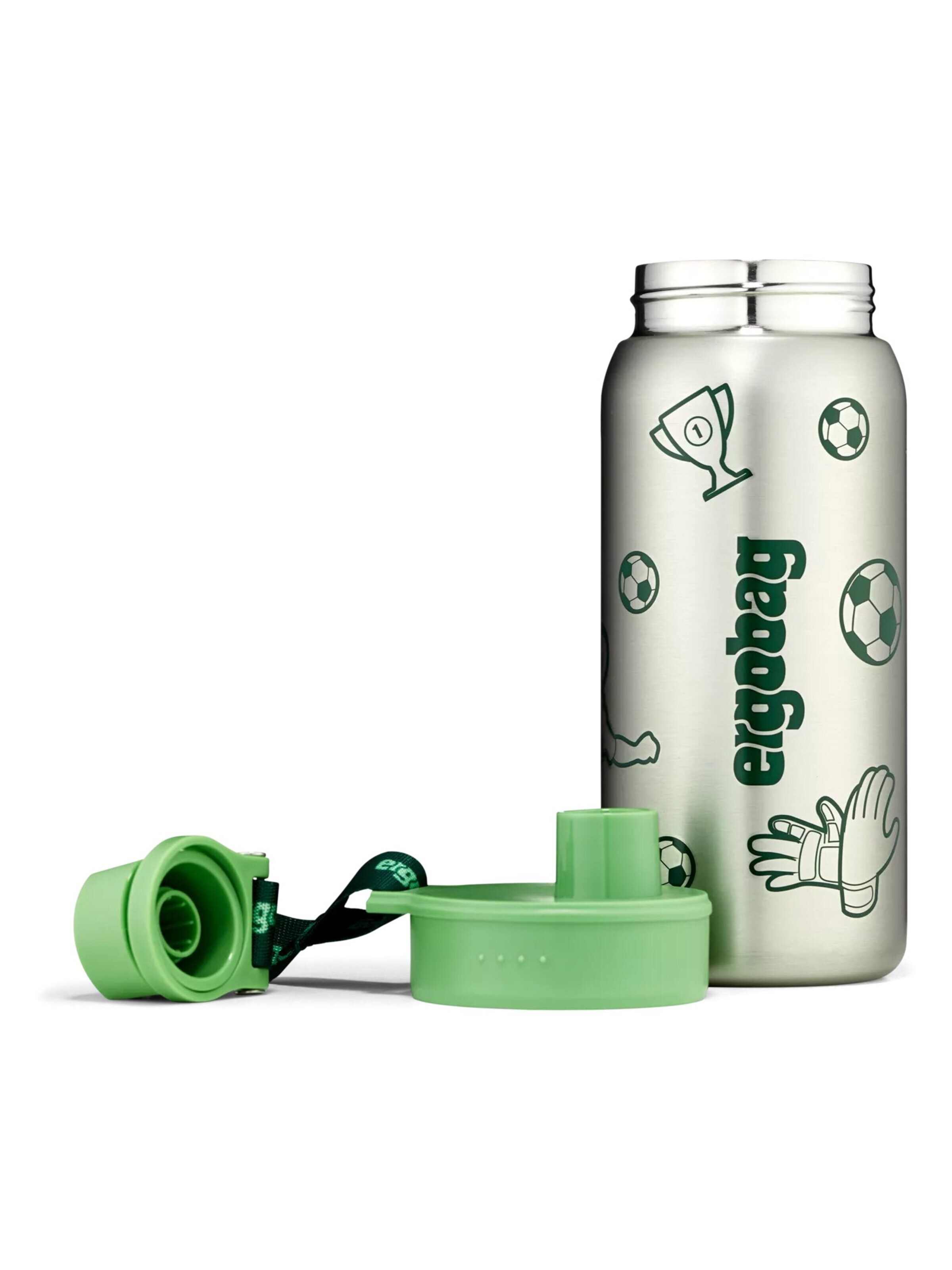 ergobag Drinking Bottle 'Trinkflasche Edelstahl Trinkflasche' in Green