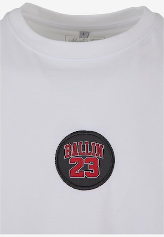 Mister Tee - Camiseta 'Ballin 23' en blanco