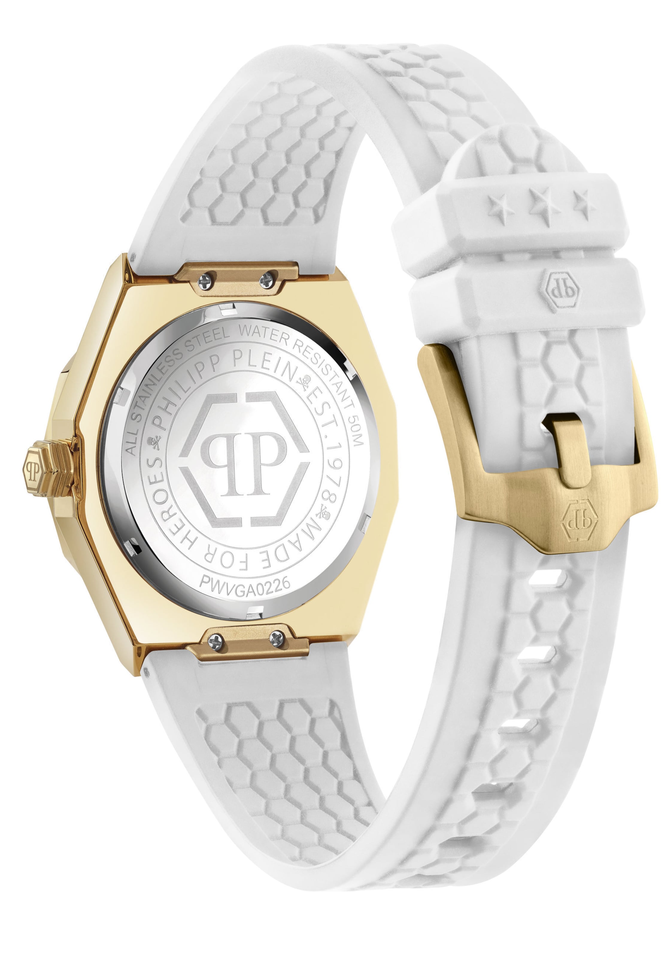 Montre à affichage analogique Philipp Plein Watches en blanc