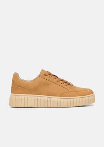 s.Oliver Sneakers laag in Bruin: voorkant