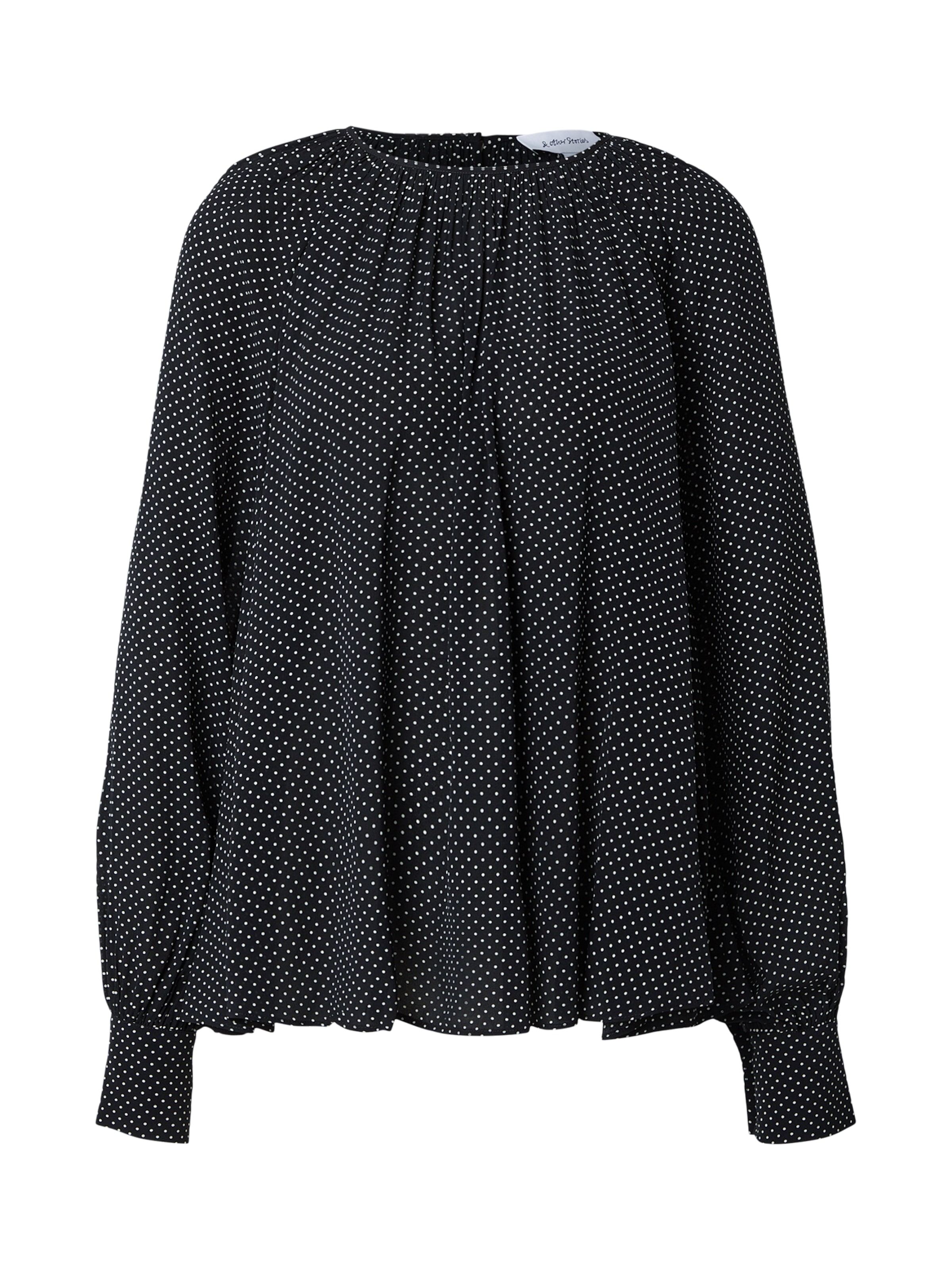 & Other Stories Blus i svart: framsida