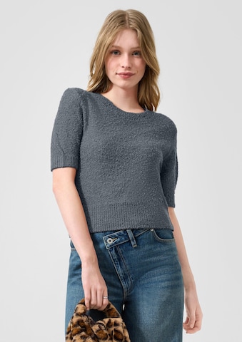 Pull-over QS en gris : devant