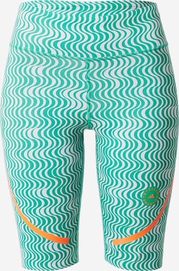 adidas by Stella McCartney Sportske hlače u zelena / narančasta / bijela, Pregled proizvoda