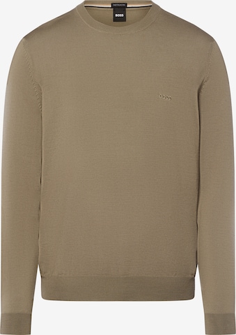 BOSS Sweater ' Botto ' in Brown: front