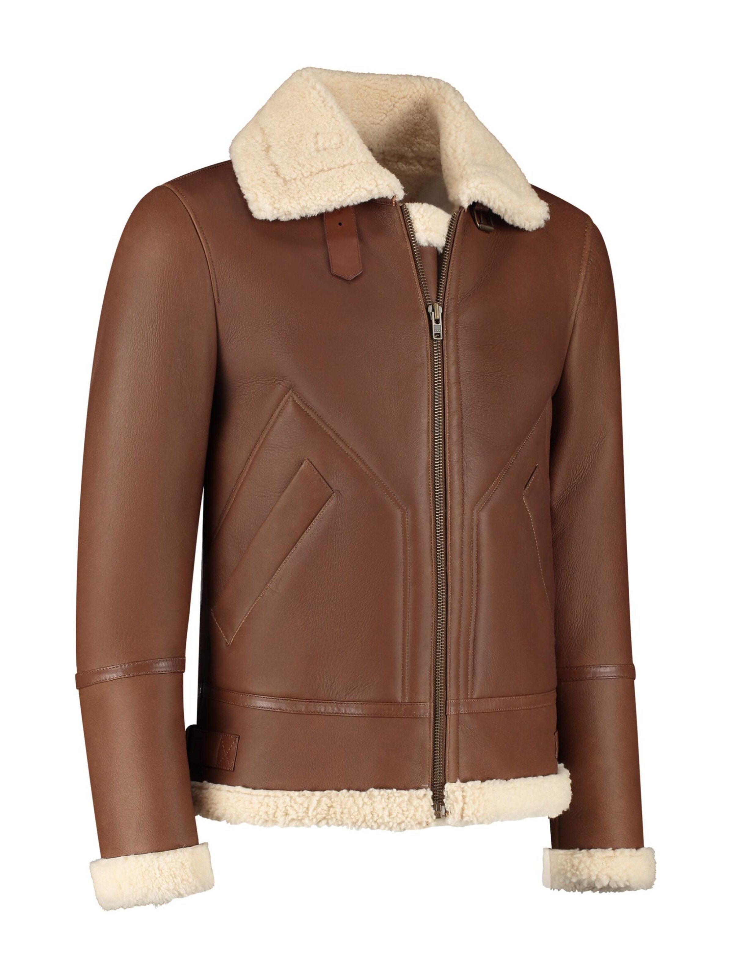 CYCAS D'OR Winter Jacket 'HUNTER SHEARLING HERITAGE' in Brown