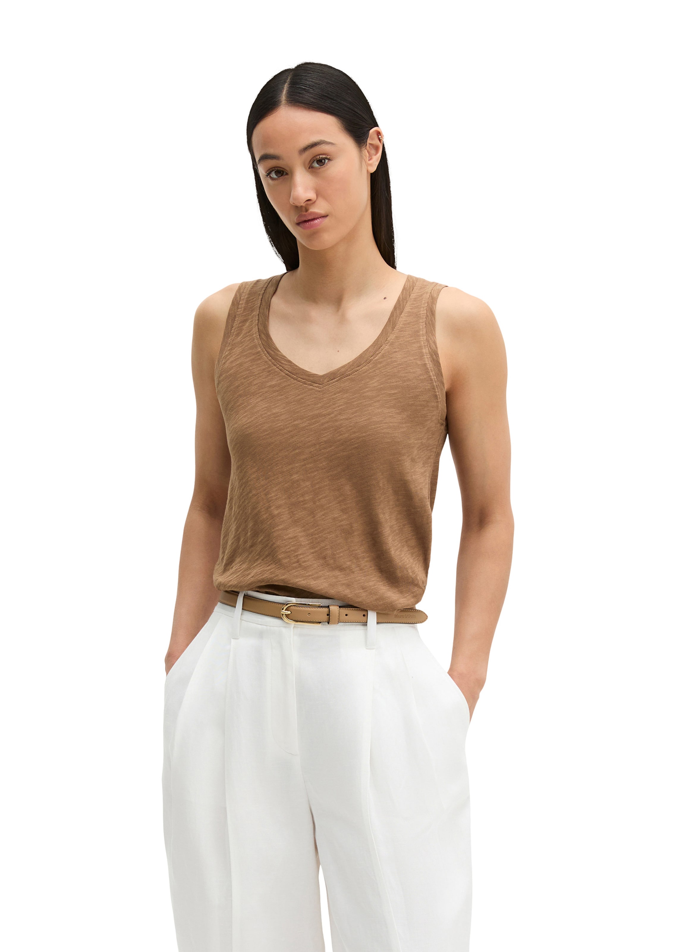 Marc O'Polo Top in Braun: Vorderseite