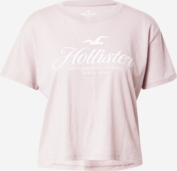 T-shirt HOLLISTER en rose : devant