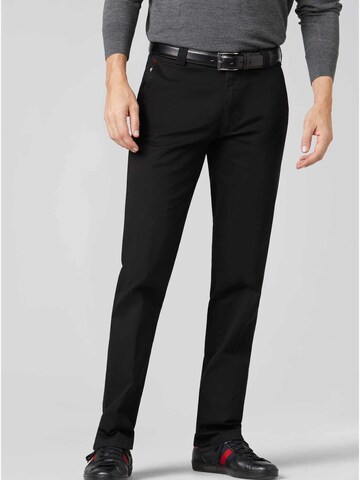 MEYER Regular Chino trousers 'Roma' in Black: front
