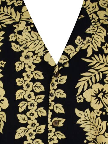 KY's Regular Fit Hemd 'Goldgirlande'‌‌‌‌‌‌‌‌ in Schwarz