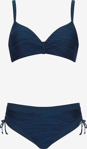 SUNFLAIR Triangel Bikini 'Maritime' in Blau: Vorderseite