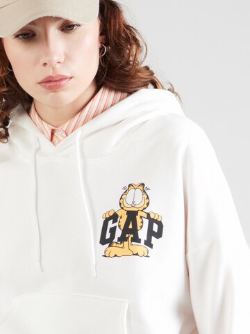 Sweat-shirt 'JAPAN GARFIELD X GAP' GAP en blanc