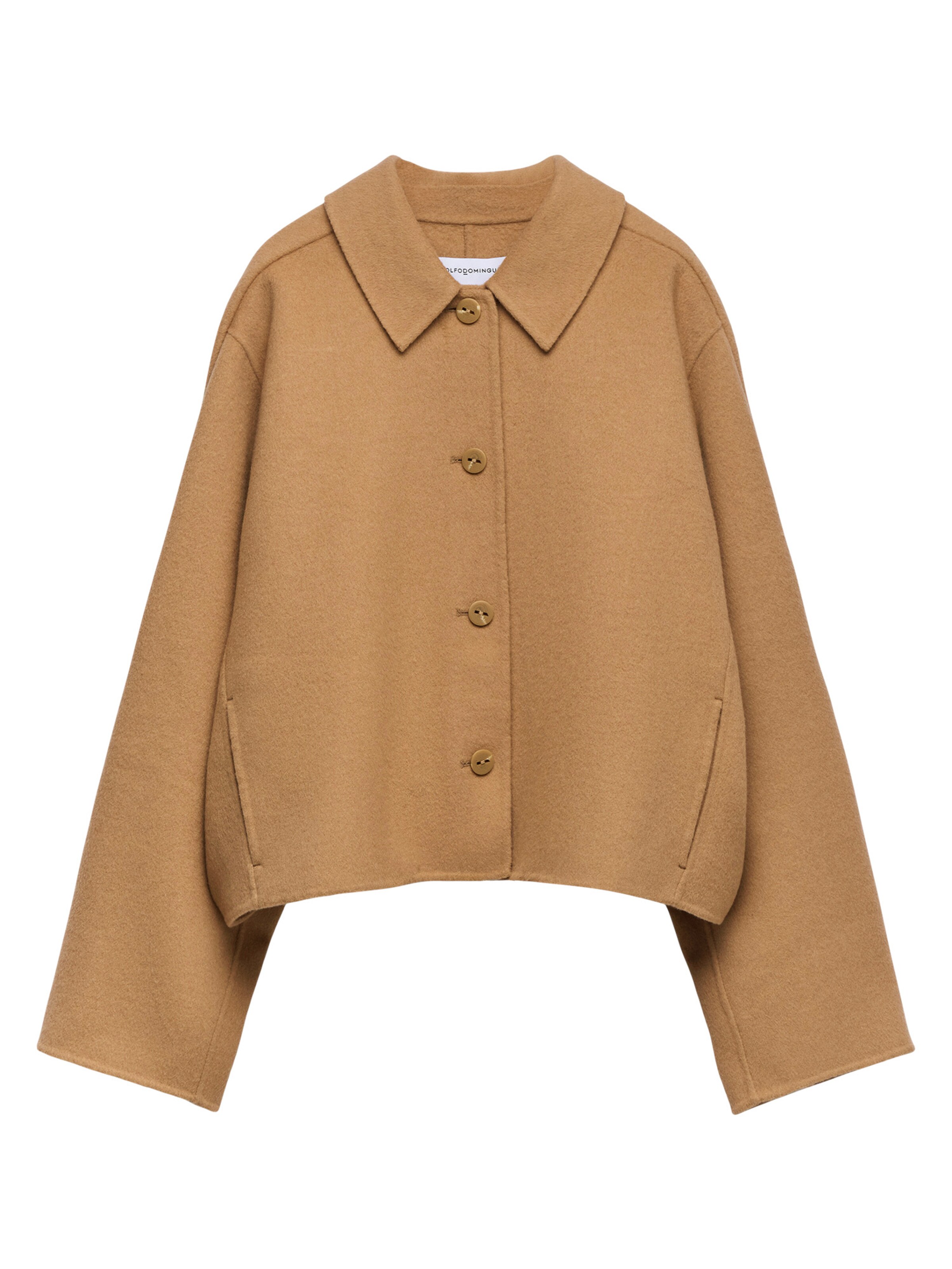 Adolfo Dominguez Преходно яке в бежово: отпред