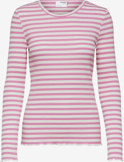 SELECTED FEMME Shirt 'Anna' in mauve / weiß, Produktansicht
