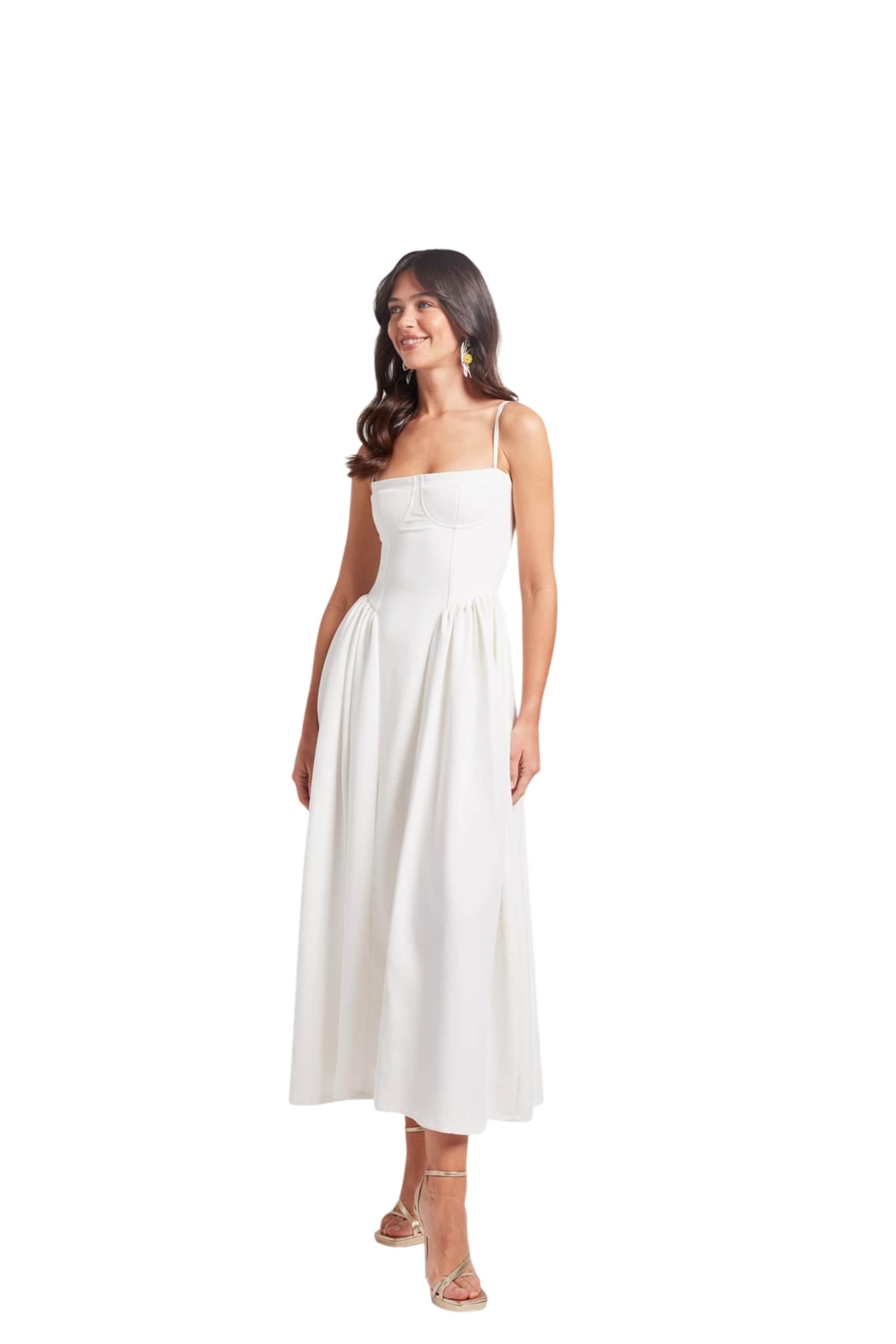 HOLLY LOLLY Dress in White: front