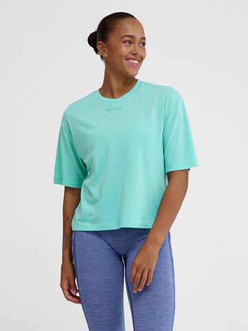 Hummel Functioneel shirt in Blauw: voorkant