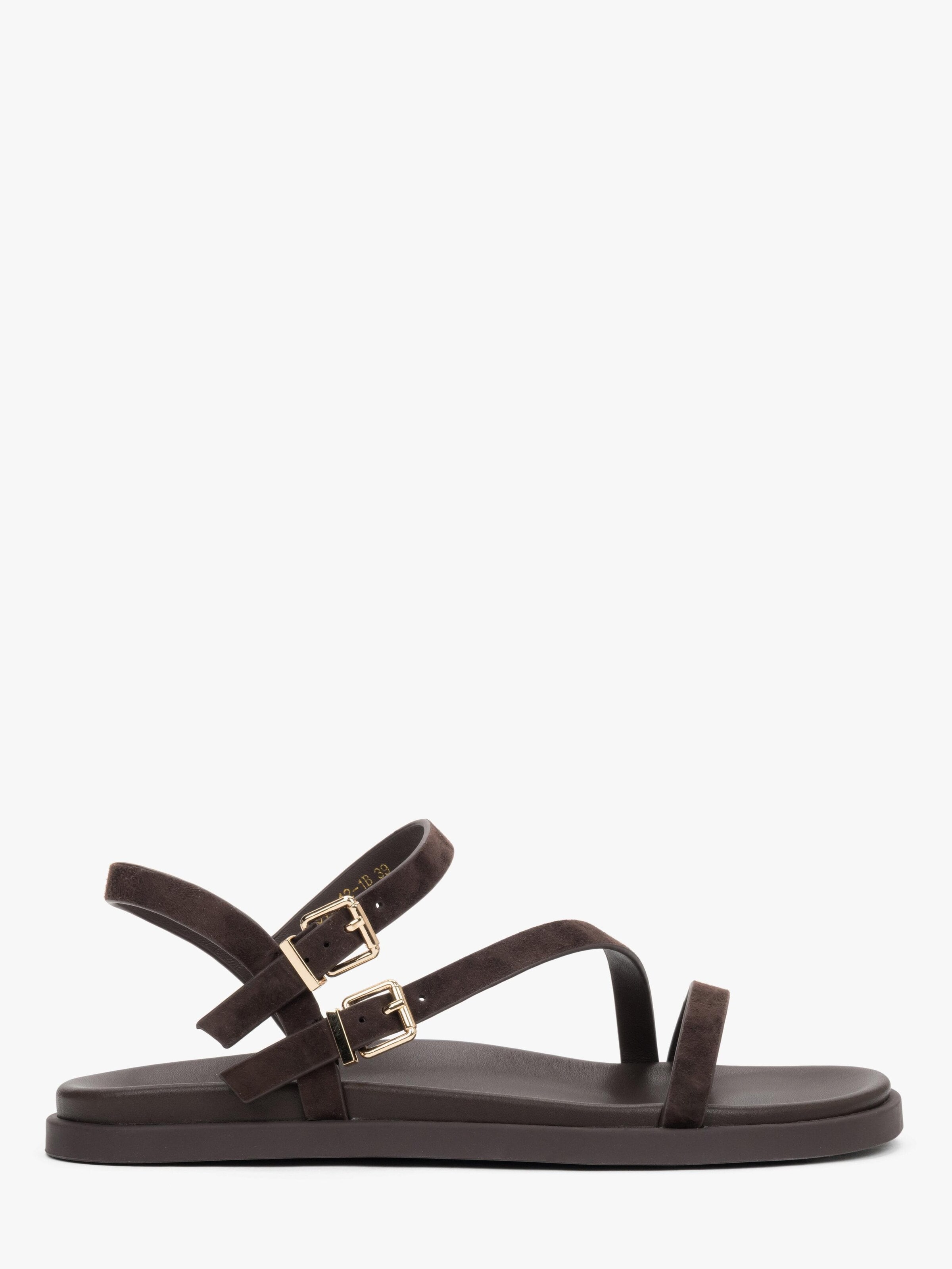Estro Sandals '917-12-1' in Brown: front