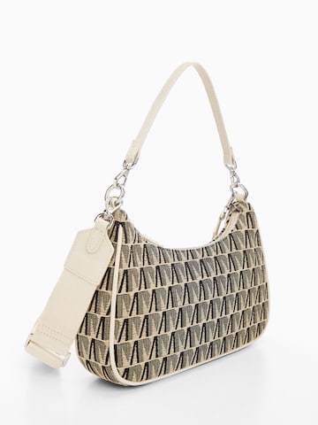 MANGO Schultertasche 'ARES' in Beige