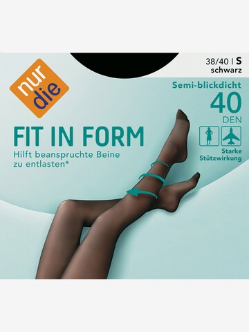 Nur Die Feinstrumpfhose ' Fit in Form, 40 Den ' in Schwarz