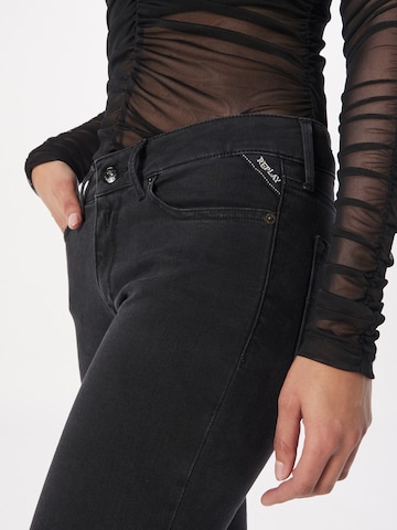 REPLAY Slimfit Jeans 'NEW LUZ' in Schwarz
