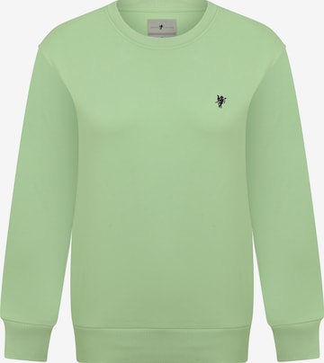 DENIM CULTURESweater majica 'Felicity' - zelena boja: prednji dio