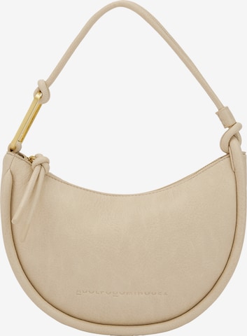 Adolfo Dominguez - Bolso de hombro en beige: frente