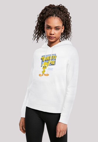 Felpa 'Looney Tunes Tweety Pie' di F4NT4STIC in bianco: frontale