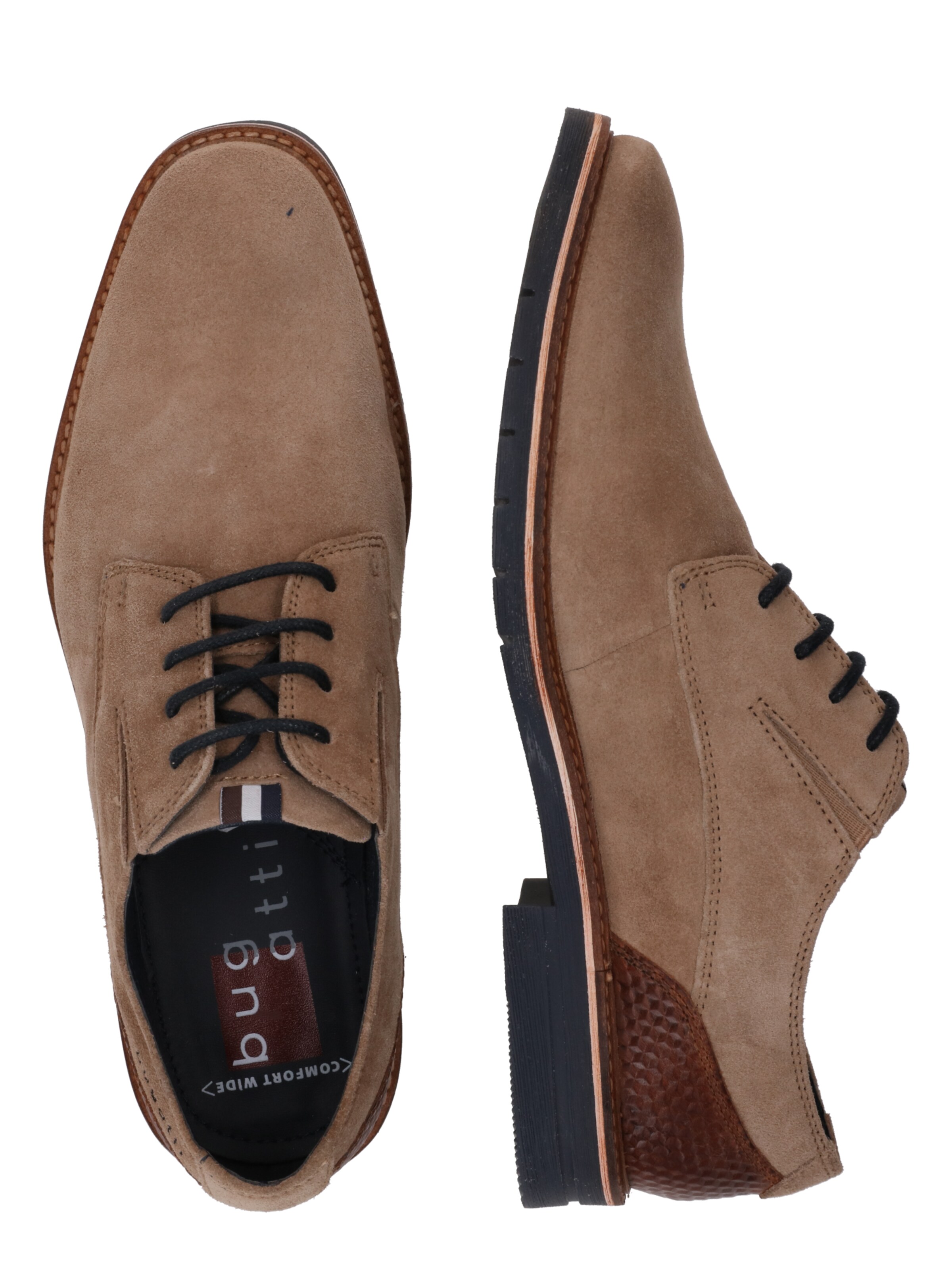 Chaussure à lacets bugatti en beige