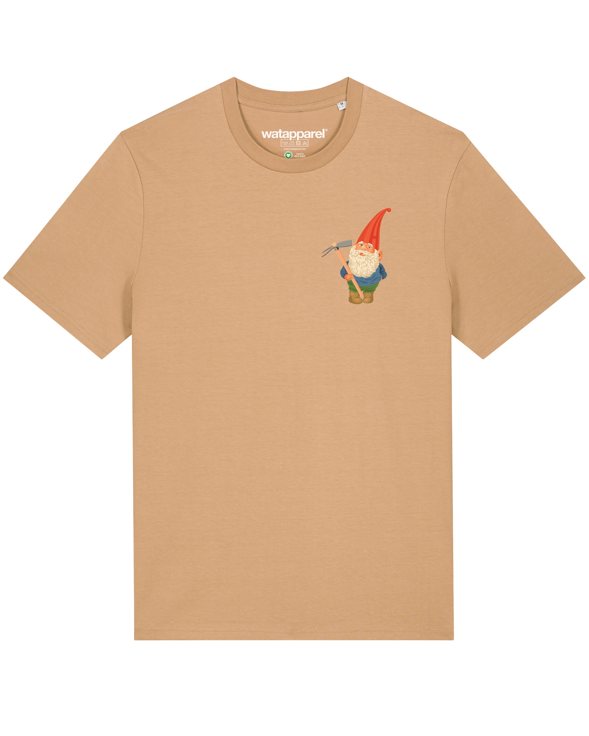 Maglietta ' Gartenzwerg ' di Watapparel in beige: frontale