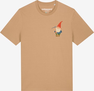 Maglietta ' Gartenzwerg ' di Watapparel in beige: frontale