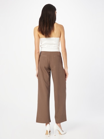 Wide Leg Pantalon à pince 'Leo' Edikted en marron