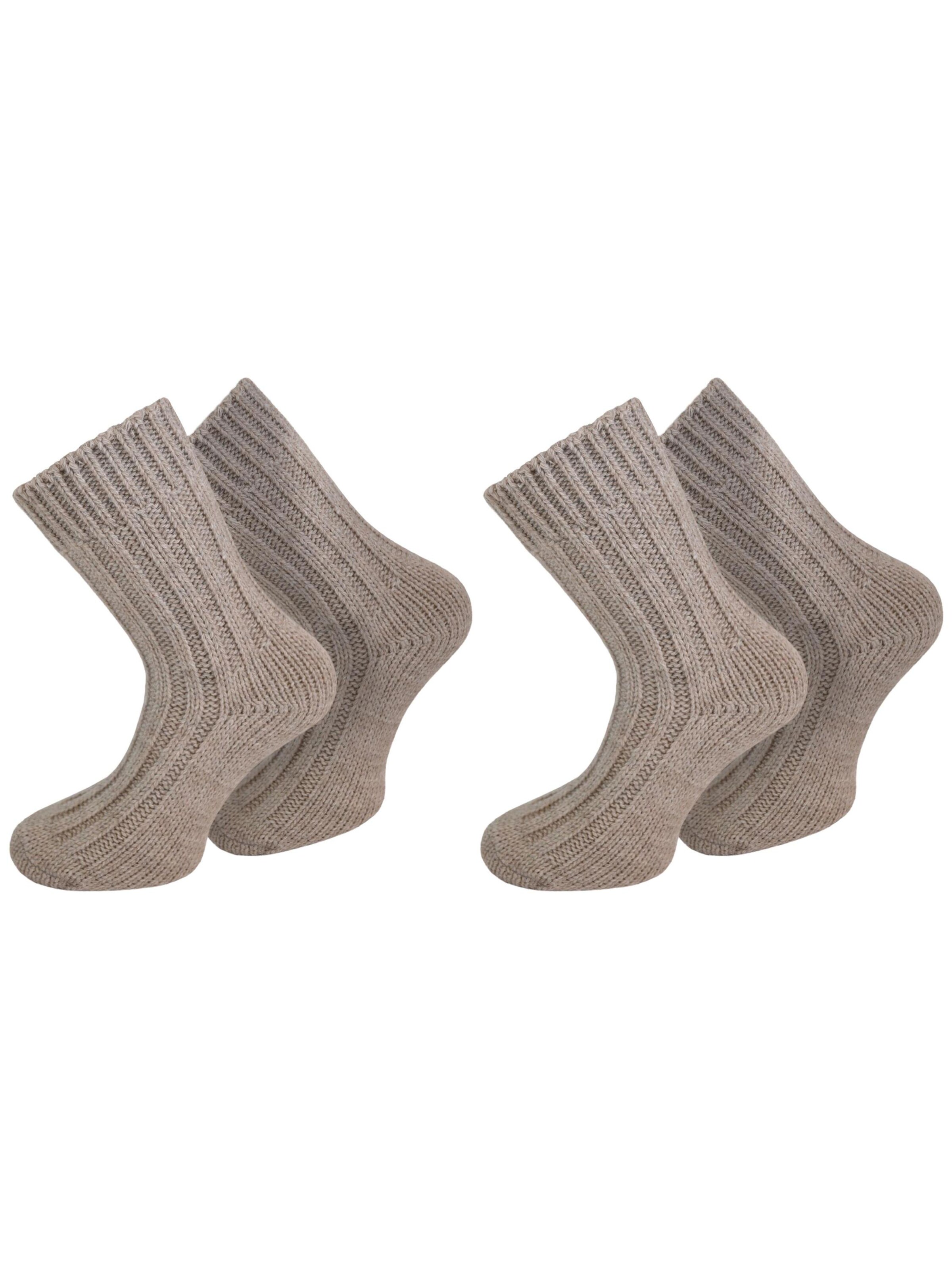 Chaussettes normani en beige : devant