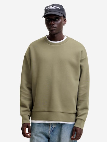 JACK & JONES Collegepaita 'JJEBarron' värissä vihreä