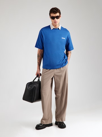 T-Shirt 'SLHNORMAN ' SELECTED en bleu