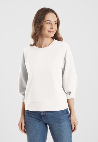Frieda & Freddies NY Sweatshirt in White: front
