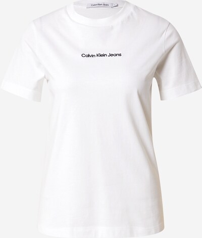 Calvin Klein Jeans T-shirt 'INSTITUTIONAL' en noir / blanc, Vue avec produit