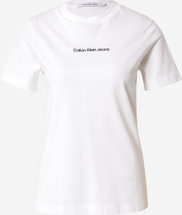 Calvin Klein Jeans - Camiseta en blanco: frente