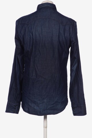 REPLAY Button Up Shirt in L in Blue