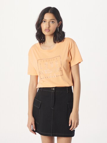 T-shirt MOS MOSH en orange : devant