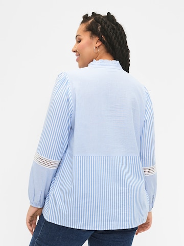 Zizzi Bluse 'MFIA' in Blau