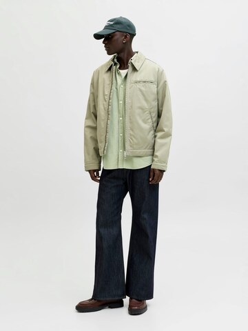 JACK & JONES Comfort fit Button Up Shirt 'nantucket' in Green